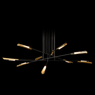 Flight Flight 10-Light Pendant in Black