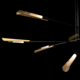 Flight Flight 10-Light Pendant in Black