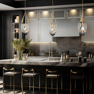 Vaso Vaso Pendant in Modern Brass