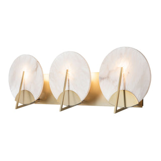 Callisto Callisto 3-Light Bath Sconce in Modern Brass