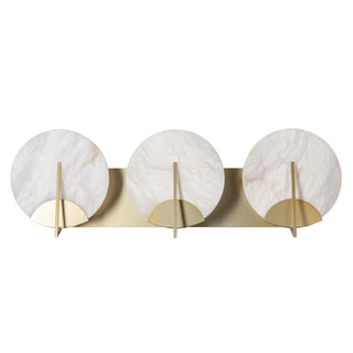 Callisto Callisto 3-Light Bath Sconce in Modern Brass