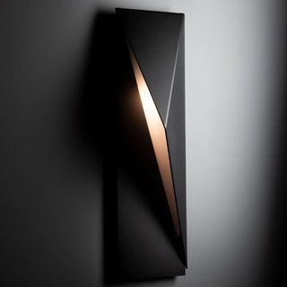 Carbon Carbon Small Outdoor Sconce in Coastal Black