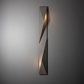 Carbon Carbon Large Outdoor Sconce in Coastal Burnished Steel
