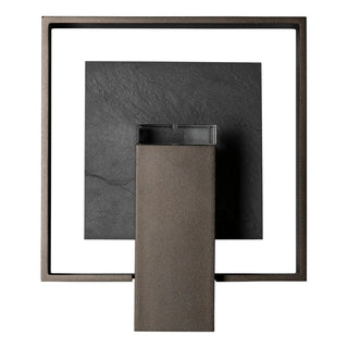 Shadow Box Shadow Box Medium w/Slate Dark Sky Friendly Outdoor Sconce in Coastal Oil Rubbed Bronze