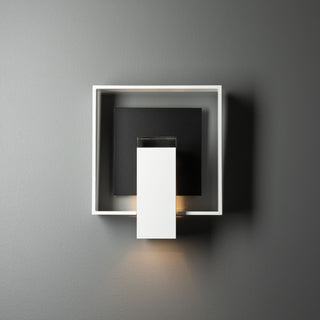 Shadow Box Shadow Box Medium Dark Sky Friendly Outdoor Sconce in Coastal White