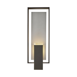 Shadow Box Shadow Box Large Dark Sky Friendly Outdoor Sconce in Coastal Black