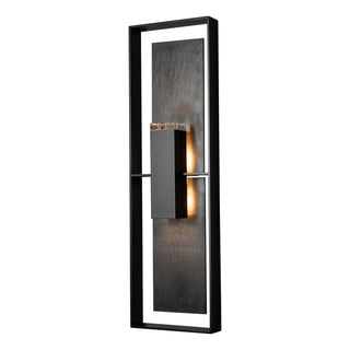 Shadow Box Shadow Box Tall w/Slate Dark Sky Friendly Outdoor Sconce in Coastal Black