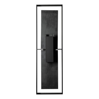 Shadow Box Shadow Box Tall w/Slate Dark Sky Friendly Outdoor Sconce in Coastal Black