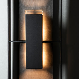 Shadow Box Shadow Box Tall w/Slate Dark Sky Friendly Outdoor Sconce in Coastal Black