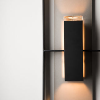 Shadow Box Shadow Box Tall Dark Sky Friendly Outdoor Sconce in Coastal Black