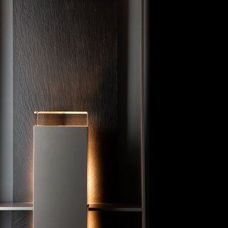 Shadow Box Shadow Box Extra Tall w/Slate Dark Sky Friendly Outdoor Sconce in Coastal Burnished Steel
