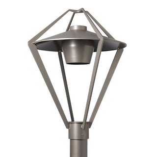 Stellar Stellar Dark Sky Friendly Post Light in Coastal Burnished Steel