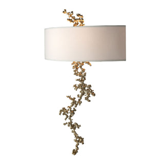 Coral Coral Sconce in Modern Brass