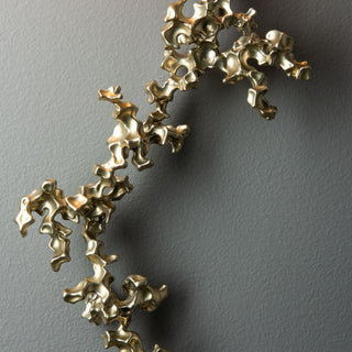 Coral Coral Sconce in Modern Brass