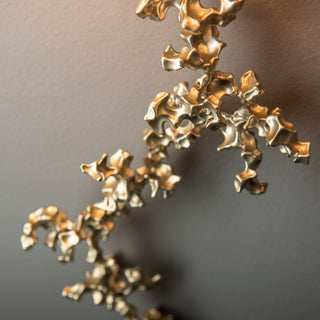 Coral Coral Sconce in Modern Brass