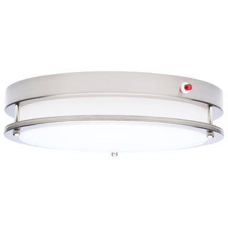 Glamour LED Flush Mount in Brushed Nickel