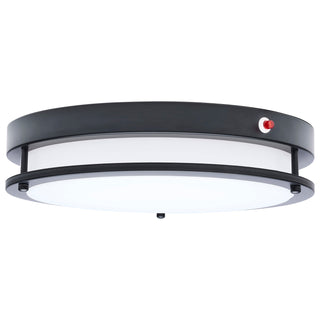 Glamour LED Flush Mount in Black