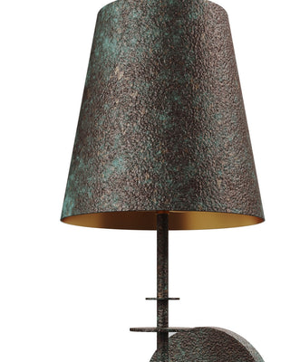 Anselm One Light Wall Sconce in Verde Bronze/Contemporary Gold