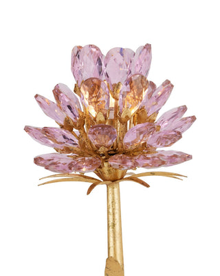 Marilee Two Light Wall Sconce in Pink/Dutch Gold Leaf