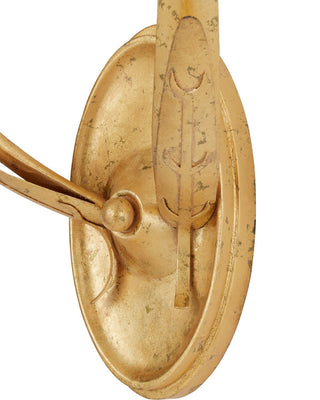 Marilee Two Light Wall Sconce in Pink/Dutch Gold Leaf
