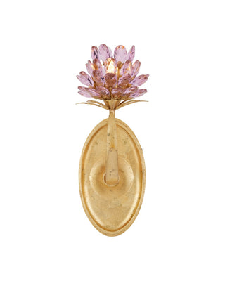 Marilee One Light Wall Sconce in Pink/Dutch Gold Leaf