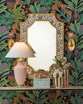 Marilee One Light Wall Sconce in Pink/Dutch Gold Leaf