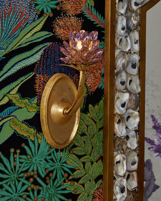 Marilee One Light Wall Sconce in Pink/Dutch Gold Leaf