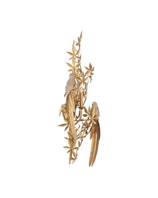 Aviary One Light Wall Sconce in Swedish Gold