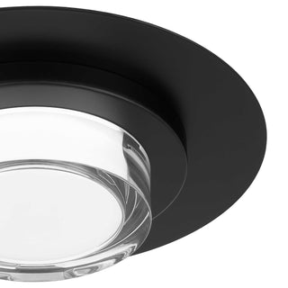 Plate LED Flush Mount in Sand Black