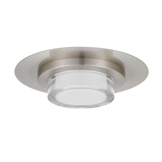 Plate LED Flush Mount in Brushed Stainless Steel