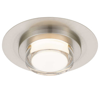 Plate LED Flush Mount in Brushed Stainless Steel