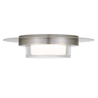 Plate LED Flush Mount in Brushed Stainless Steel
