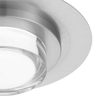 Plate LED Flush Mount in Brushed Stainless Steel