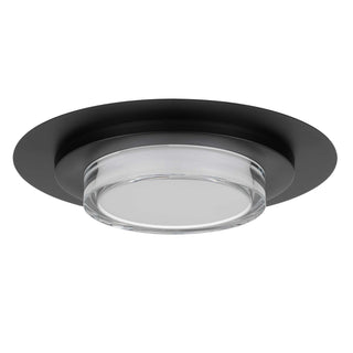 Plate LED Flush Mount in Sand Black