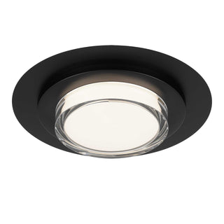 Plate LED Flush Mount in Sand Black