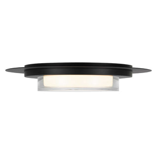 Plate LED Flush Mount in Sand Black