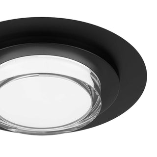 Plate LED Flush Mount in Sand Black