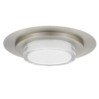 Plate LED Flush Mount in Brushed Stainless Steel