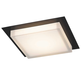 Foursquare LED Flush Mount in Sand Black