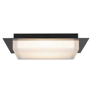 Foursquare LED Flush Mount in Sand Black
