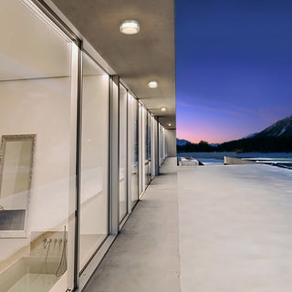 Sunspot LED Flush Mount in Brushed Stainless Steel