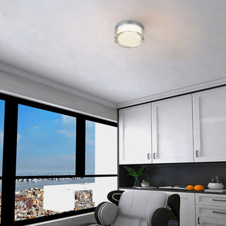 Sunspot LED Flush Mount in Brushed Stainless Steel