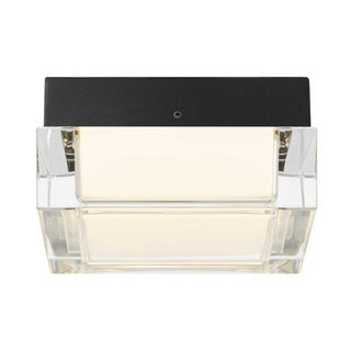 Box LED Flush Mount in Sand Black