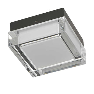 Box LED Flush Mount in Sand Black