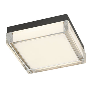 Box LED Flush Mount in Sand Black