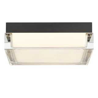 Box LED Flush Mount in Sand Black