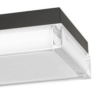 Box LED Flush Mount in Sand Black