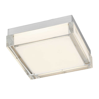 Box LED Flush Mount in Brushed Stainless Steel