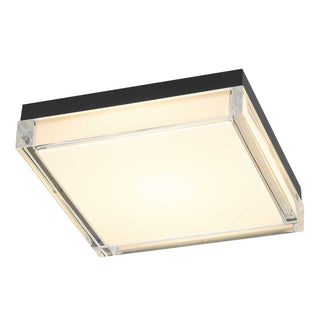 Box LED Flush Mount in Sand Black