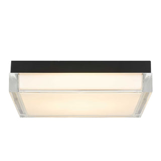 Box LED Flush Mount in Sand Black